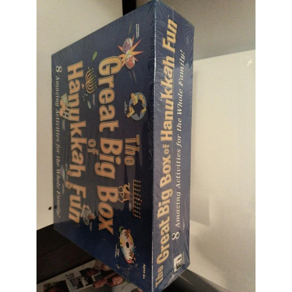 The Great Big Box Of Hanukkah Fun, 8 Activities, 2004,Vintage Game Family Sealed